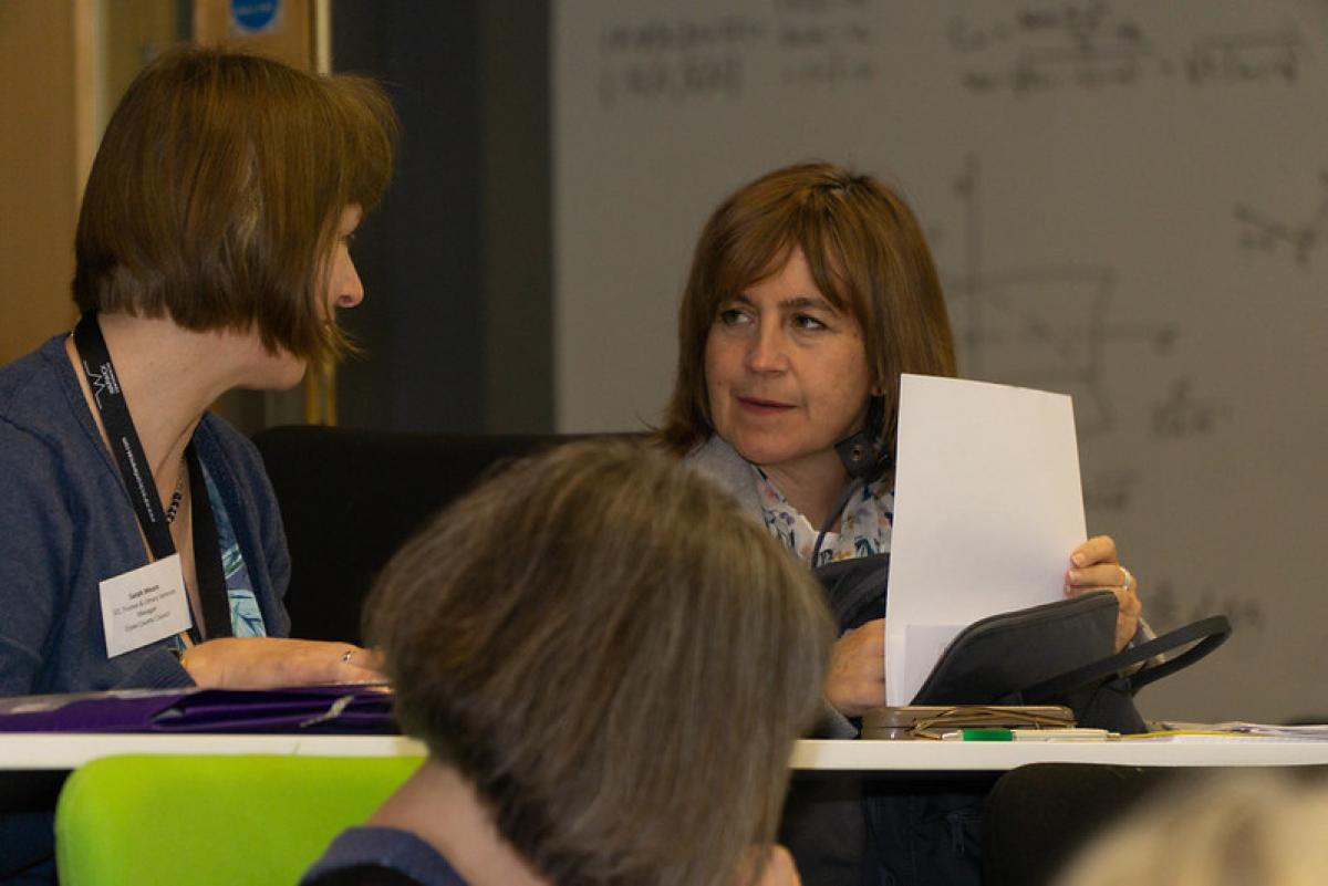 Librarians at a workshop