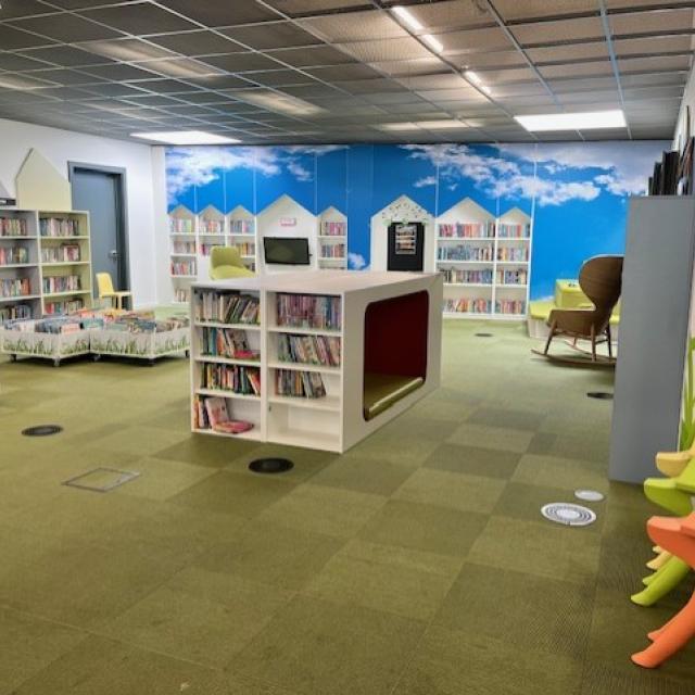 The inside of Barnsley Light Box library.